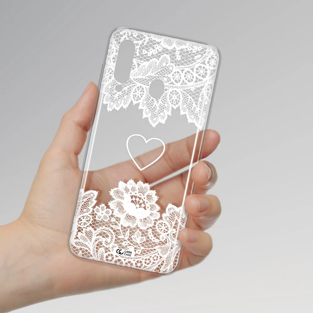 Mandala Heart Samsung A60 Clear TPU Case