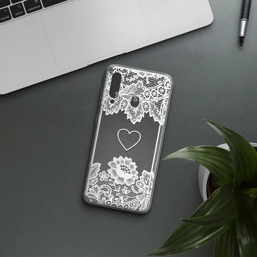 Mandala Heart Samsung A60 Clear TPU Case