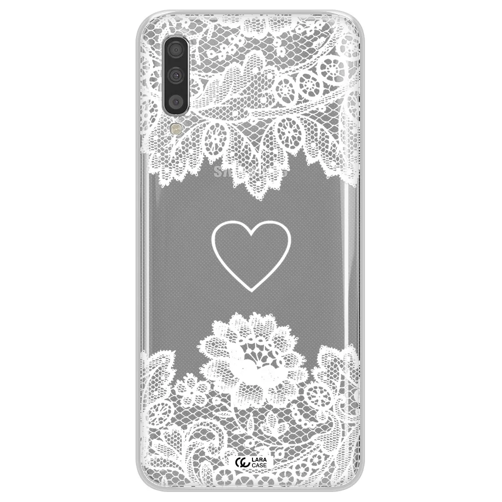 Mandala Heart Samsung A70S Clear Tpu Case