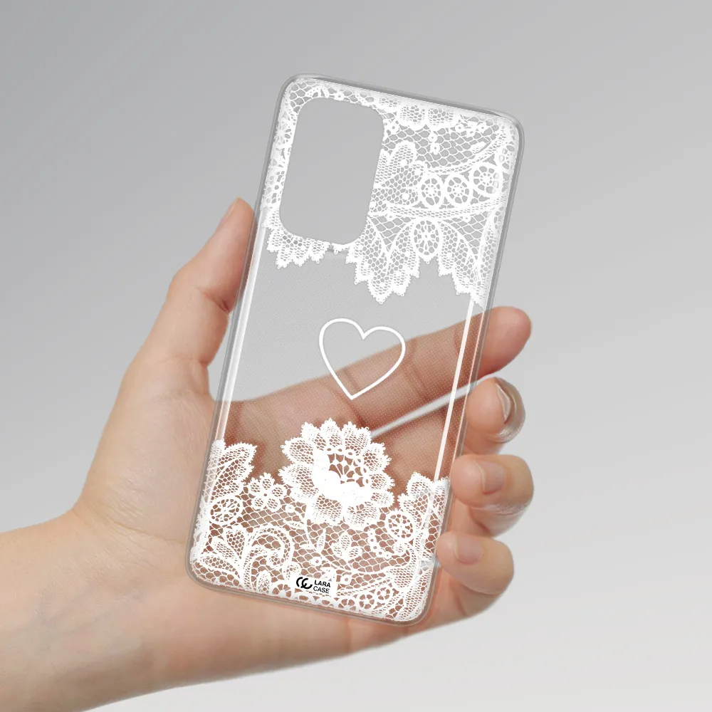 Mandala Heart Samsung A73 Clear TPU Case