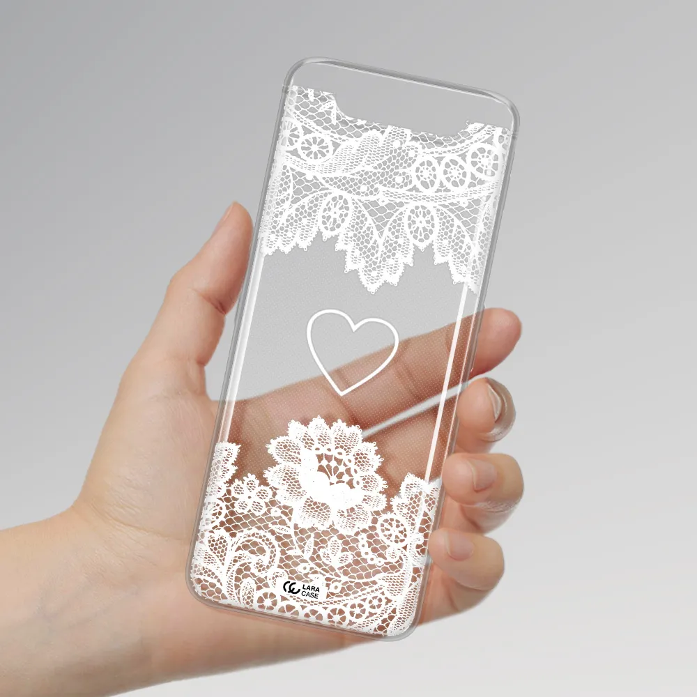 Mandala Heart Samsung A80 Clear TPU Case