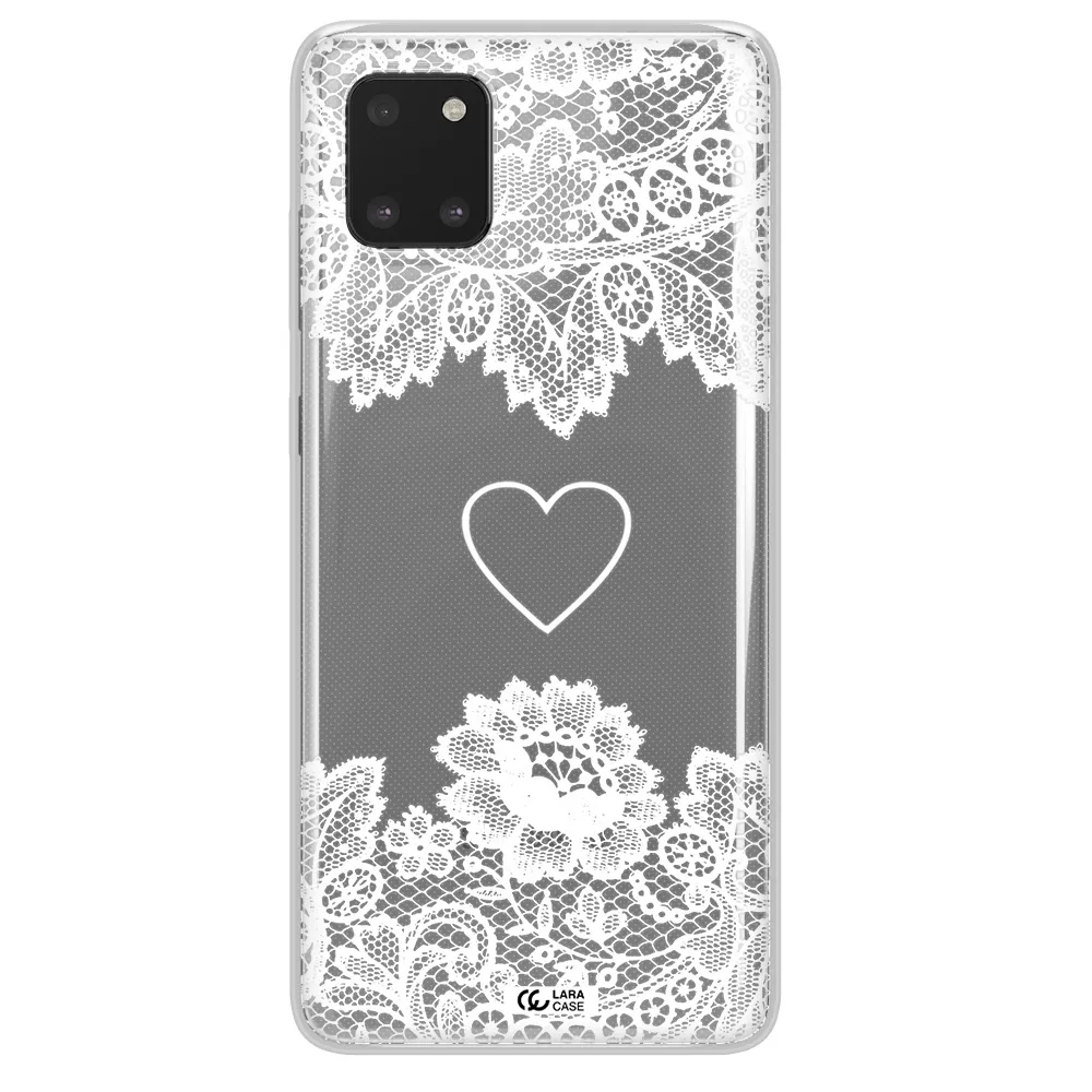 Mandala Heart Samsung A81 Clear TPU Case