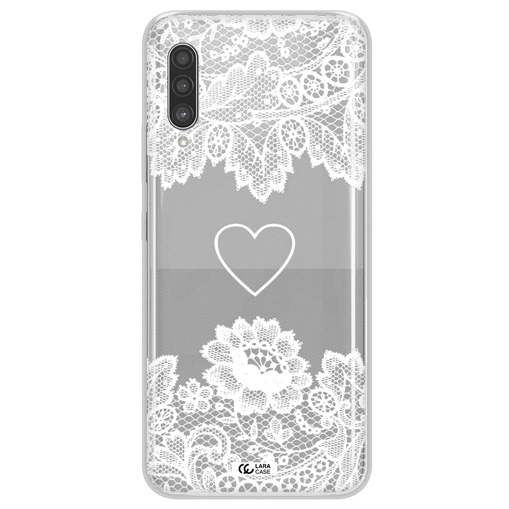 Mandala Heart Samsung A90 Clear TPU Case