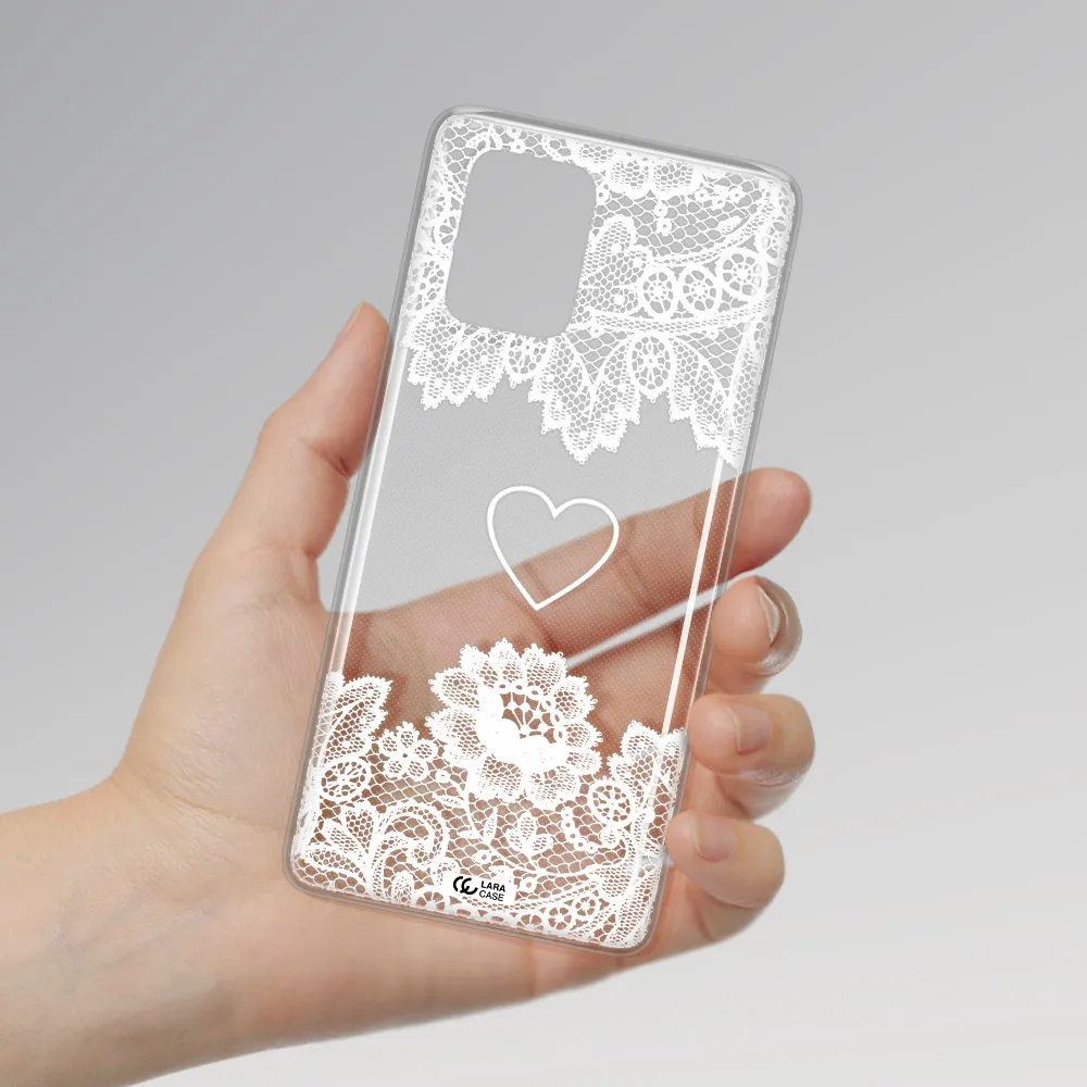 Mandala Heart Samsung A91 Clear TPU Case