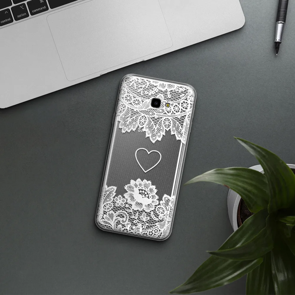 Mandala Heart Samsung J4 Plus Clear TPU Case