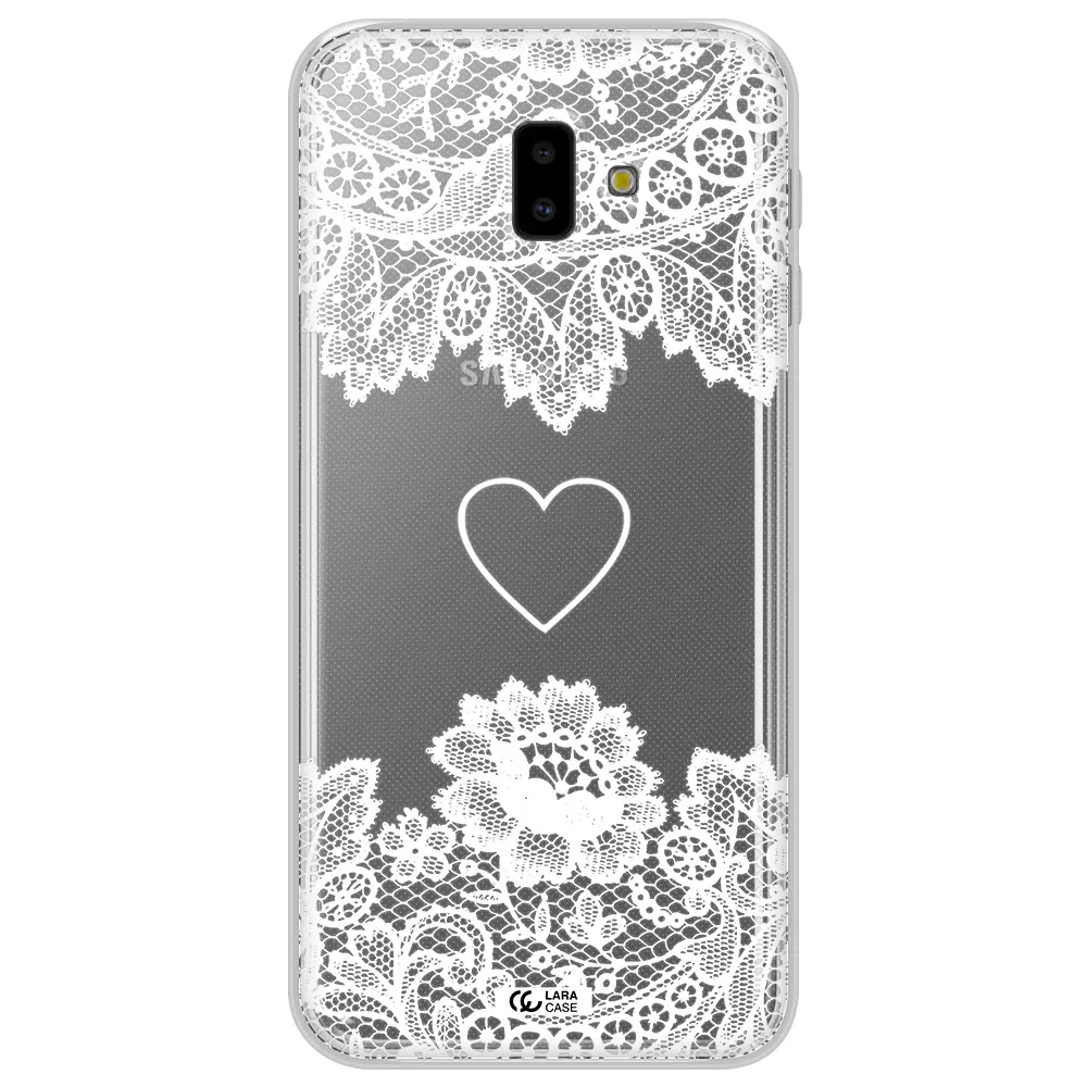 Mandala Heart Samsung J6 Plus Clear TPU Case