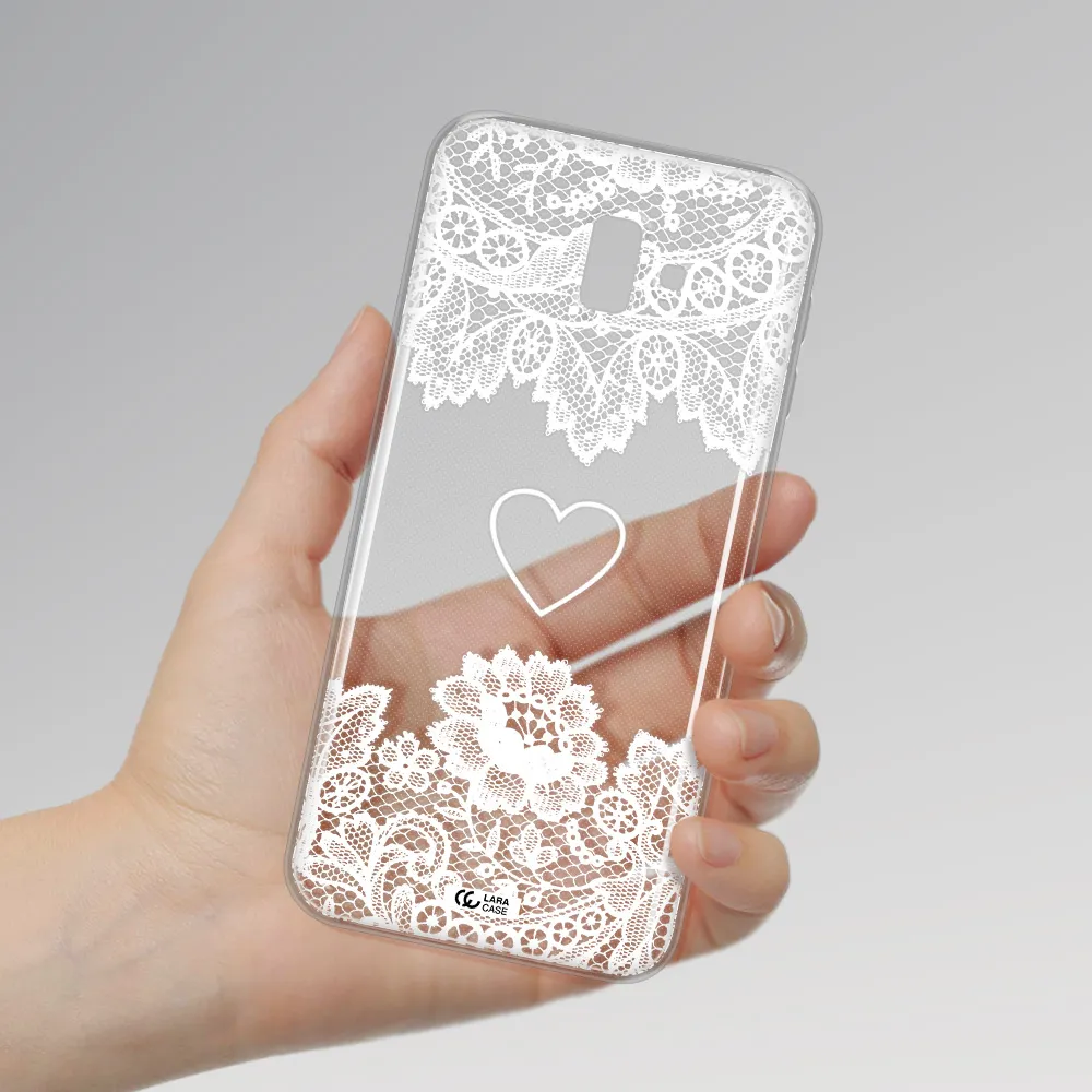 Mandala Heart Samsung J6 Plus Clear TPU Case