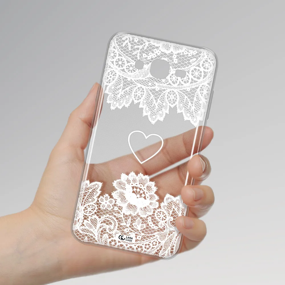 Mandala Heart Samsung J7 2015 Clear TPU Case