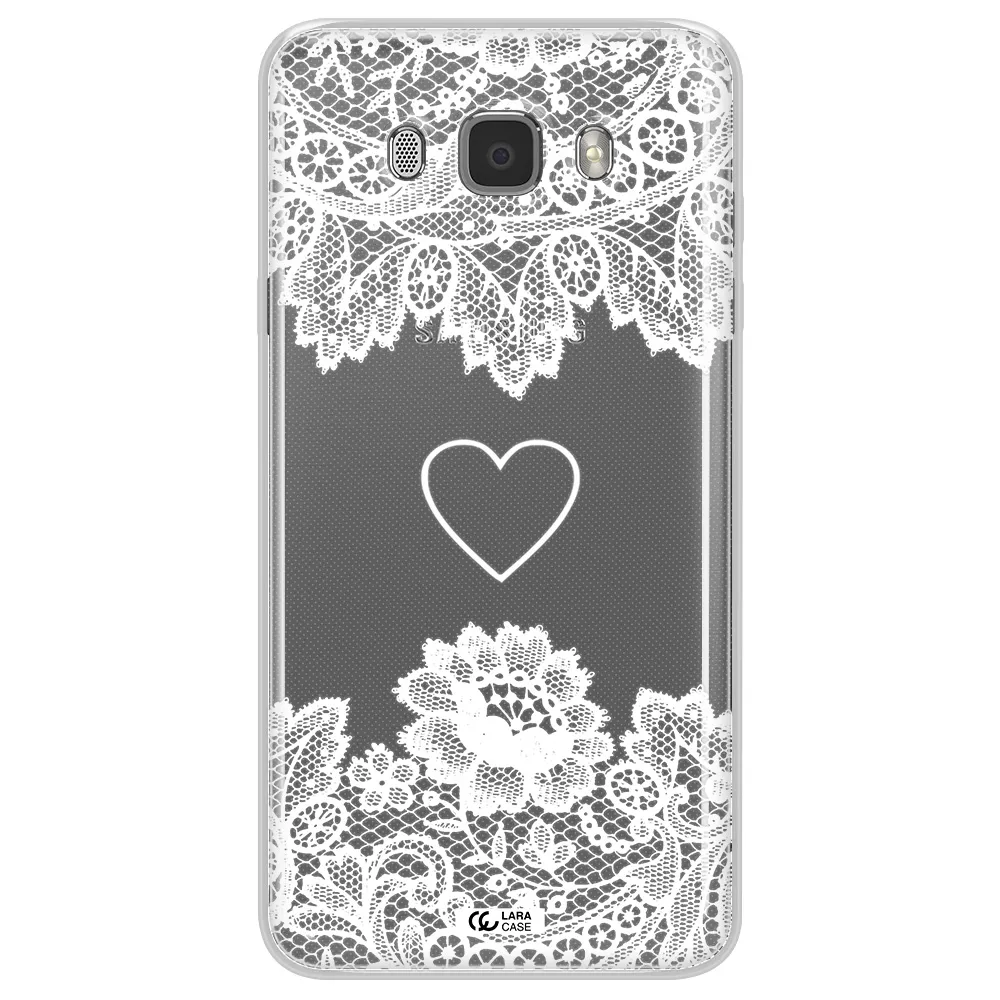 Mandala Heart Samsung J7 2016 Clear TPU Case