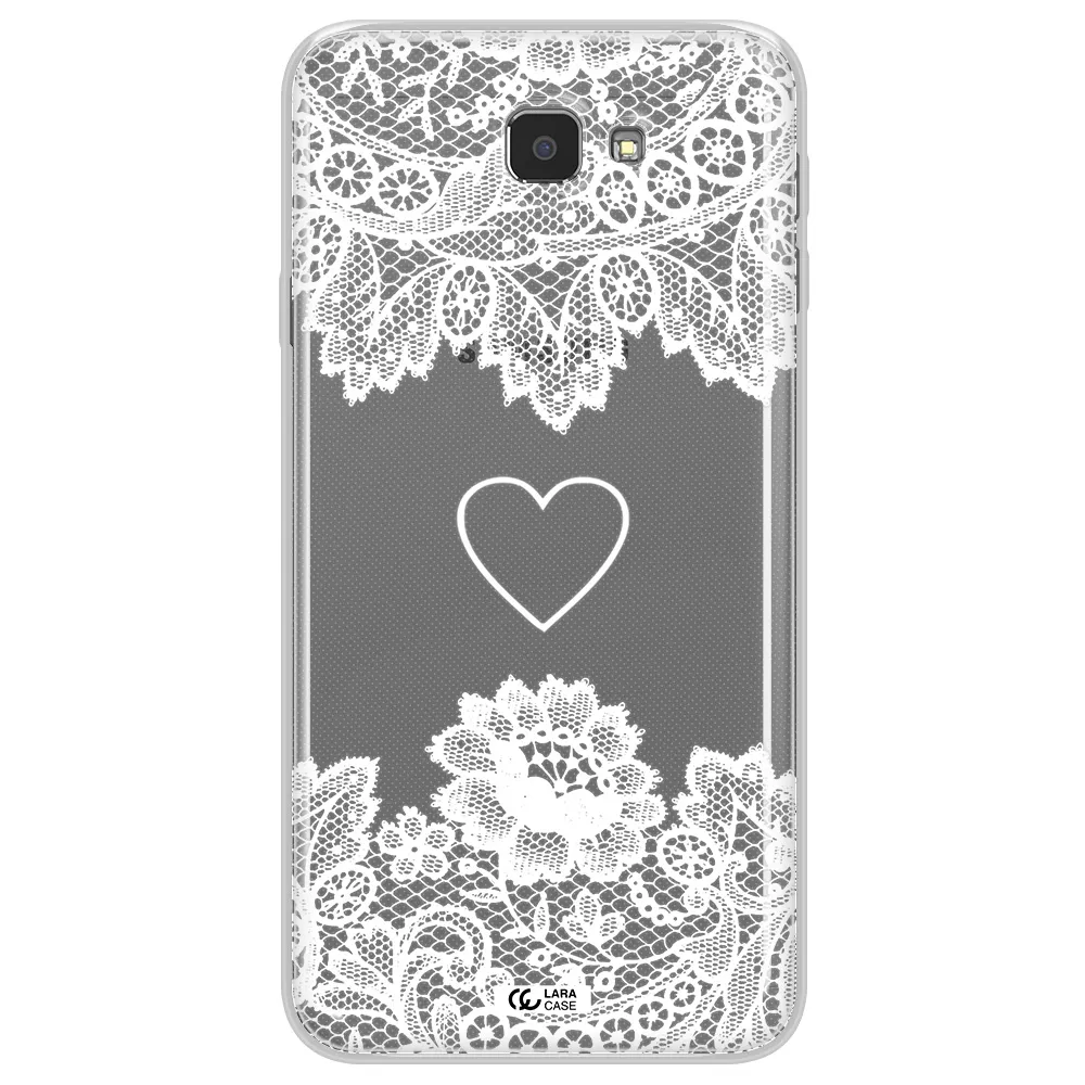 Mandala Heart Samsung J7 Prim Clear TPU Case