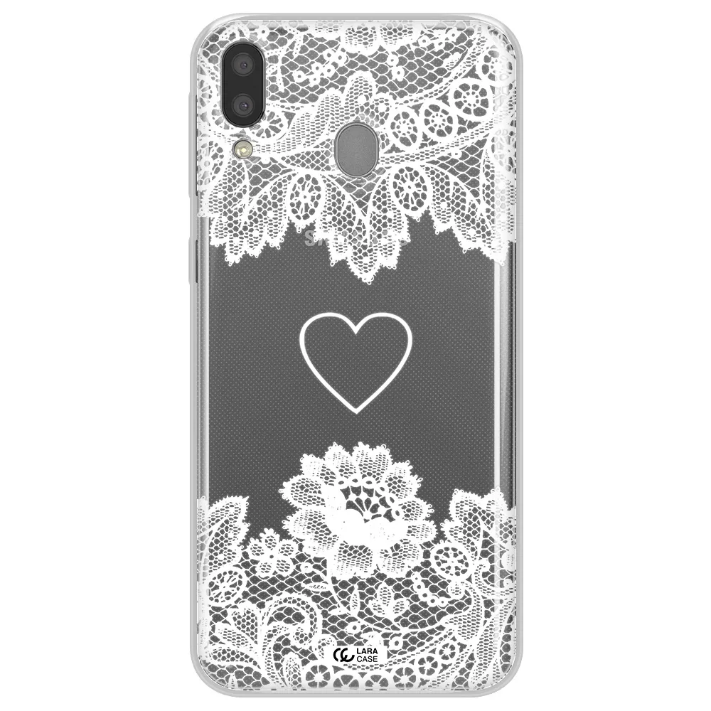 Mandala Heart Samsung M20 Clear TPU Case