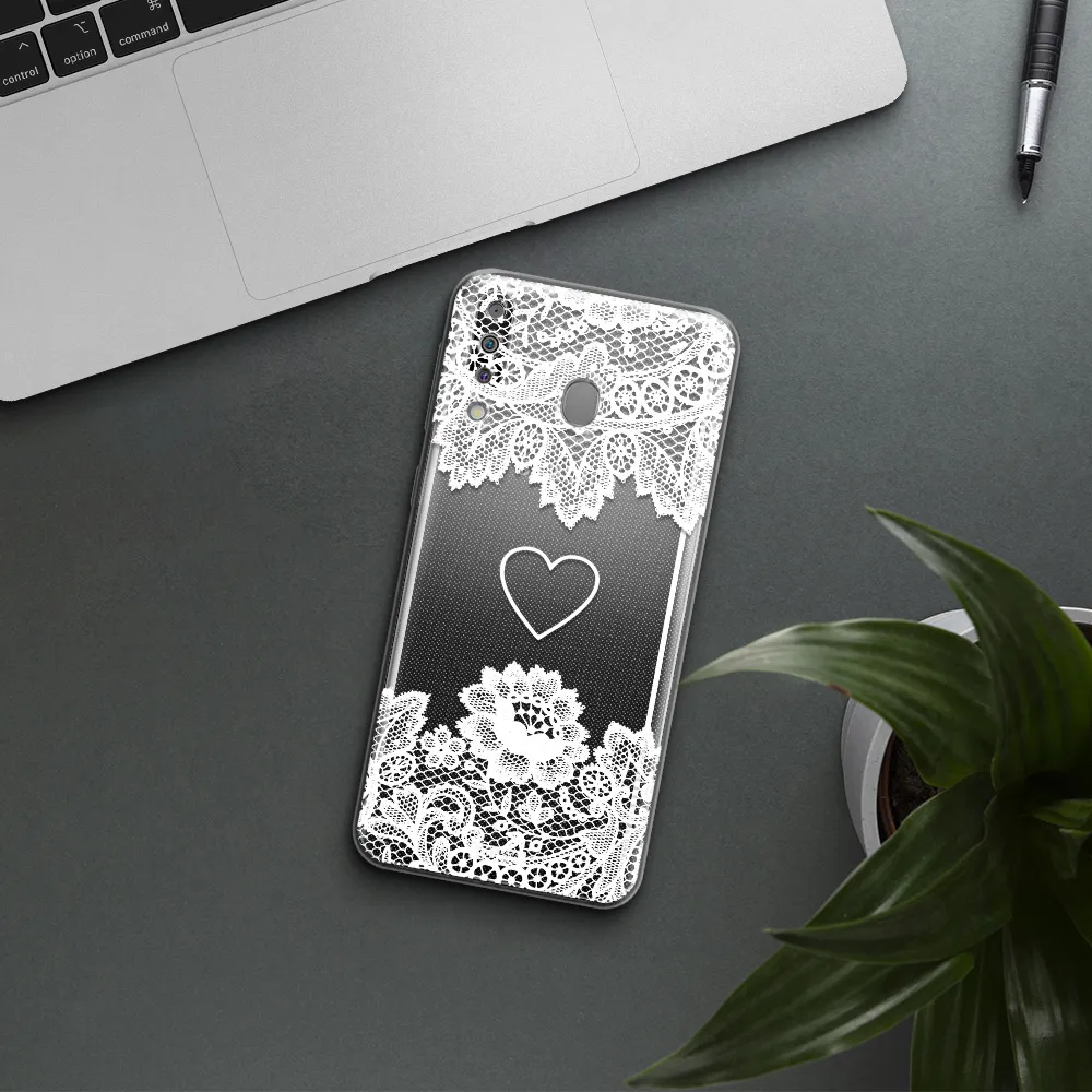 Mandala Heart Samsung M30 Clear TPU Case