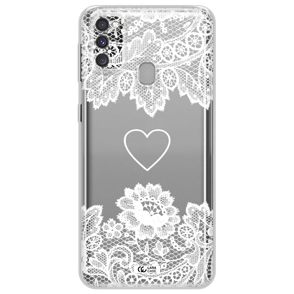 Mandala Heart Samsung M30S Clear TPU Case
