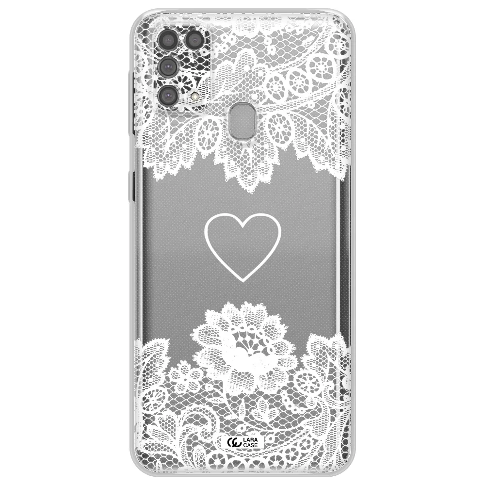 Mandala Heart Samsung M31 Clear TPU Case