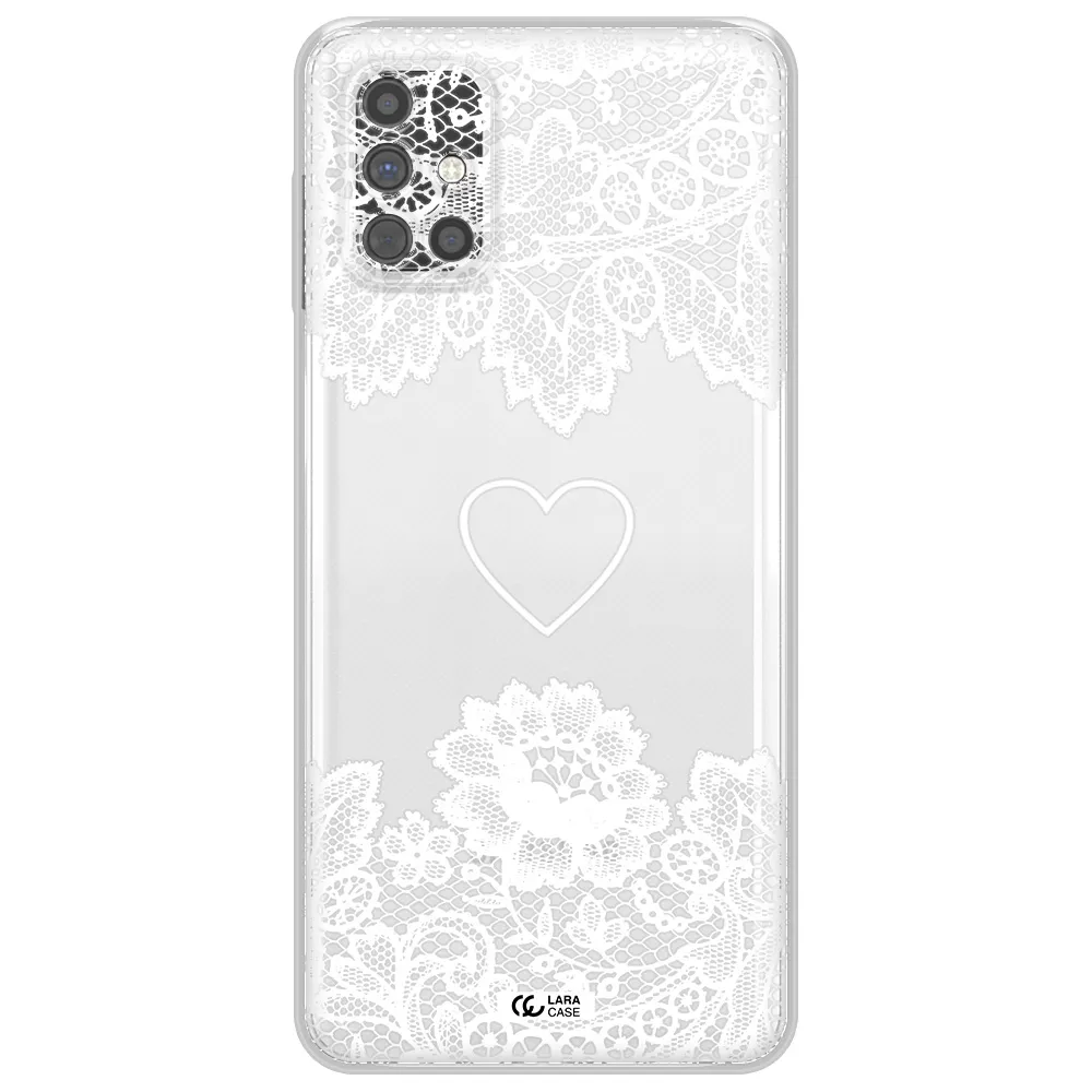Mandala Heart Samsung M51 Clear TPU Case