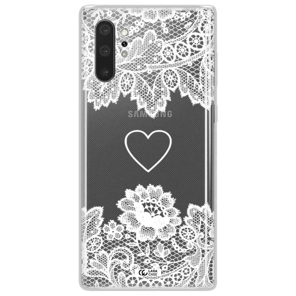 Mandala Heart Samsung Note 10 Plus Clear TPU Case