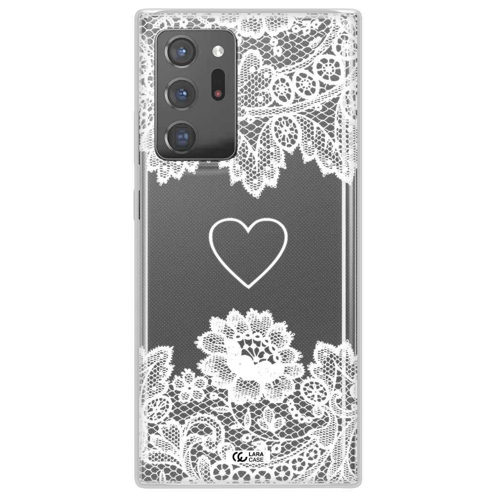 Mandala Heart Samsung Note 20 Ultra Clear TPU Case