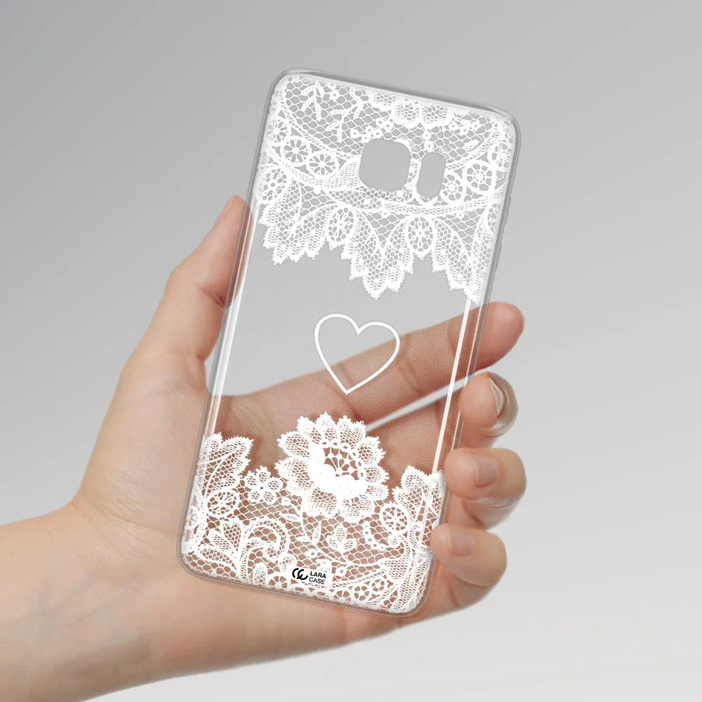 Mandala Heart Samsung Note 5 Clear TPU Case