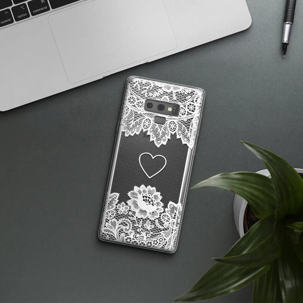 Mandala Heart Samsung Note 9 Clear TPU Case