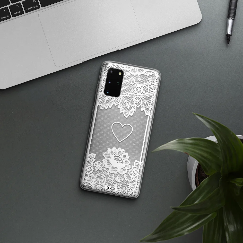 Mandala Heart Samsung S 20 Plus Clear TPU Case