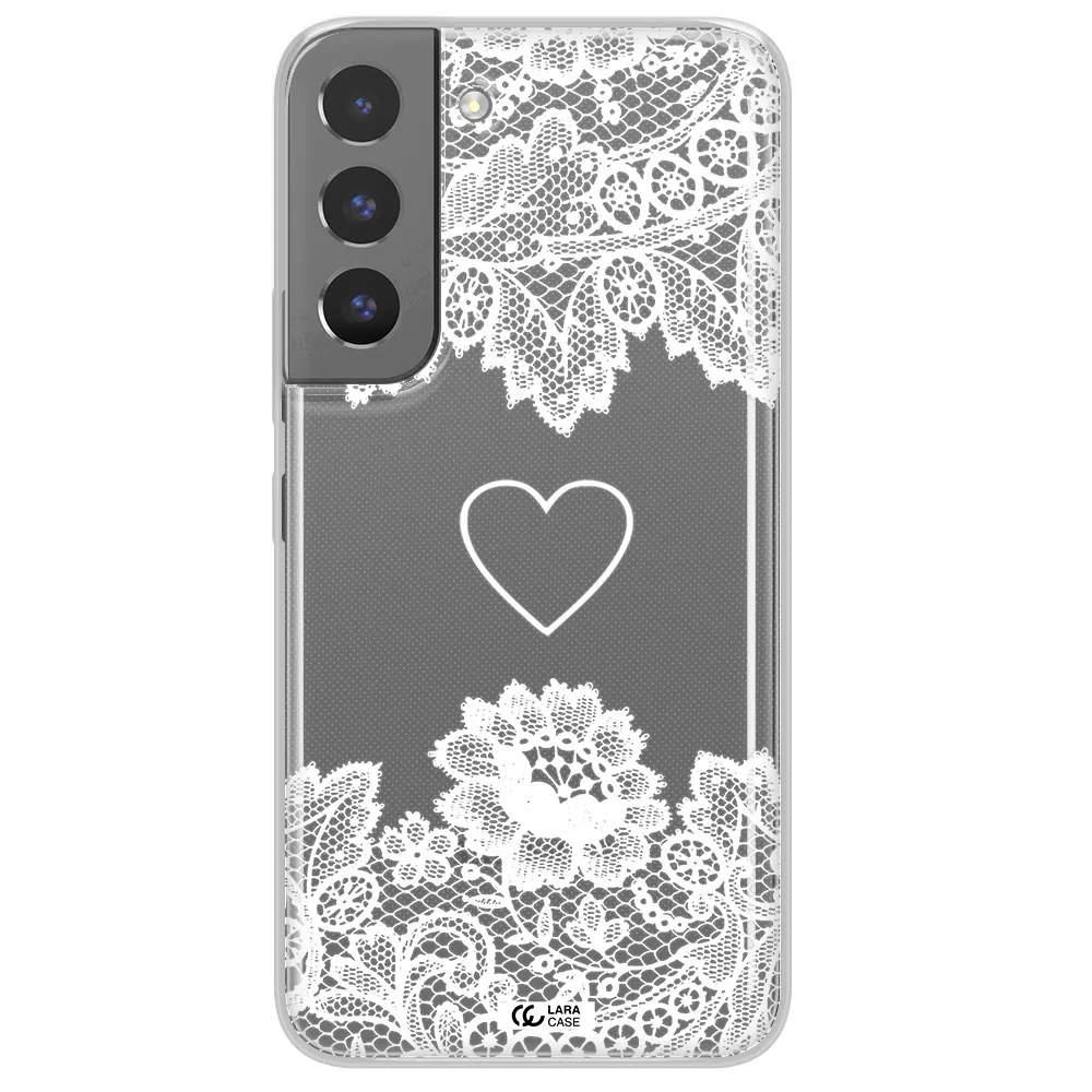 Mandala Heart Samsung S 22 Plus Clear TPU Case
