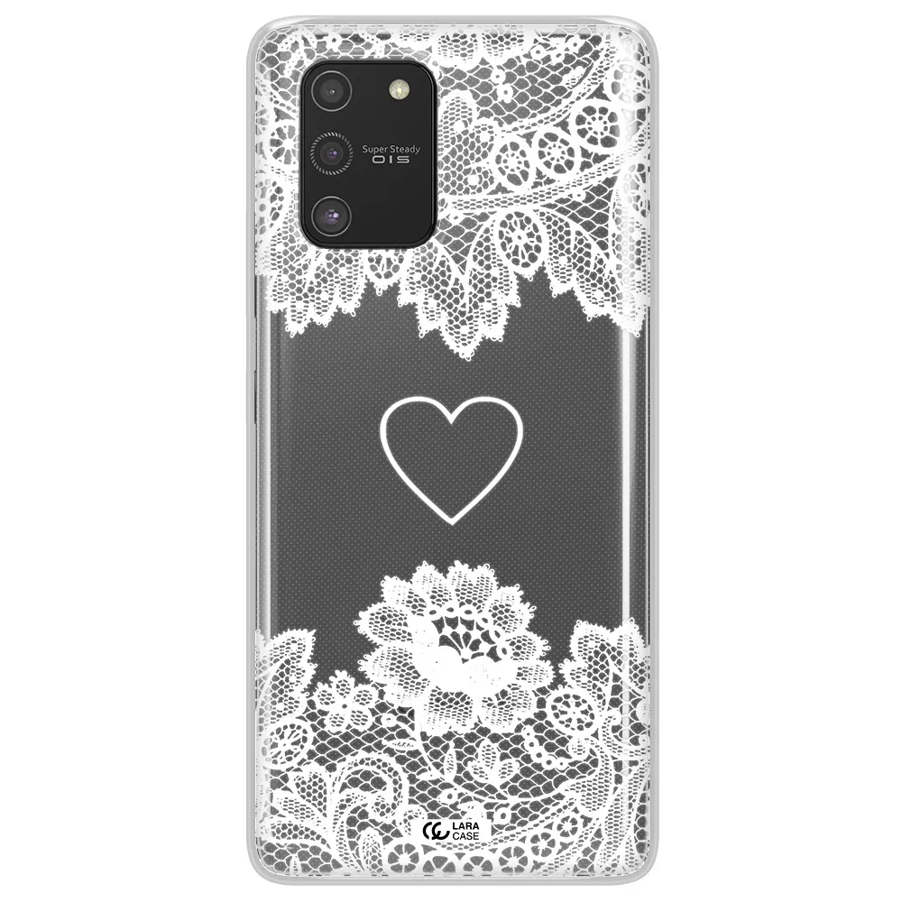 Mandala Heart Samsung S10 Lite Clear TPU Case