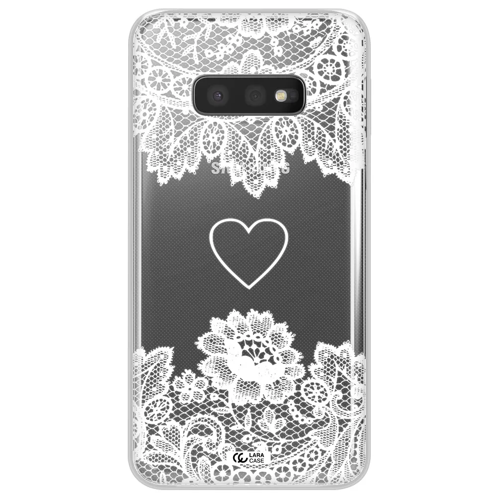 Mandala Heart Samsung S10e Clear TPU Case
