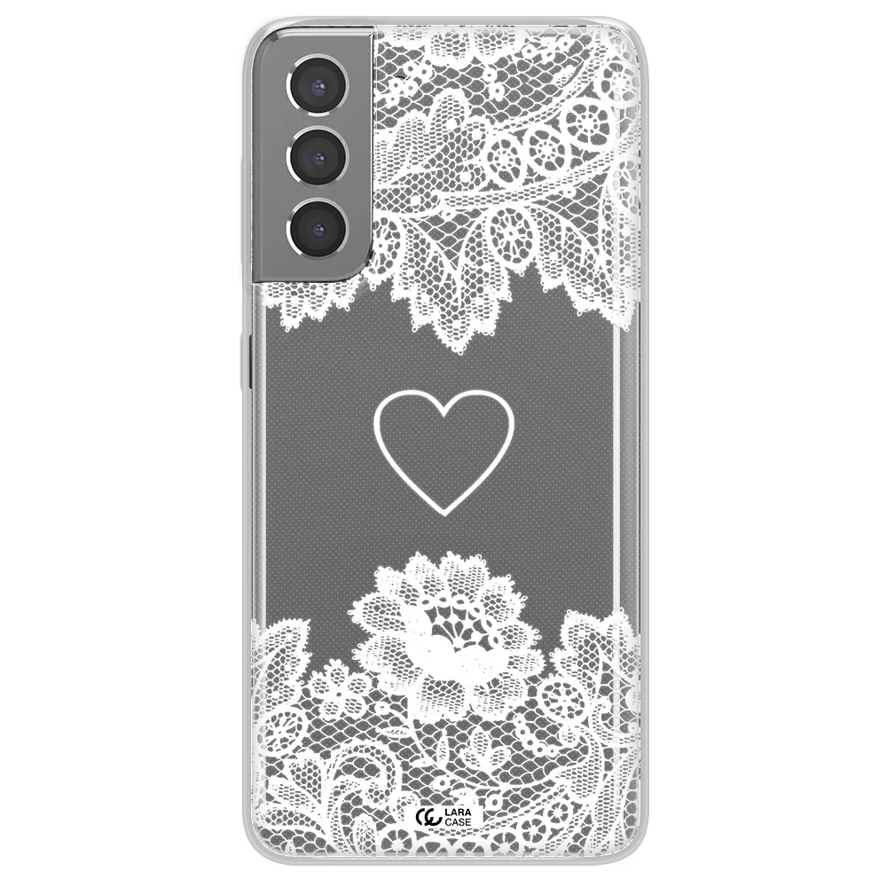 Mandala Heart Samsung S21 Plus Clear TPU Case