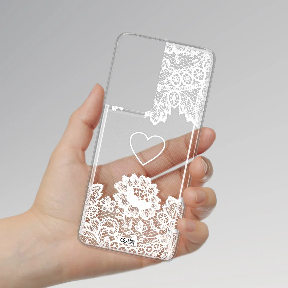Mandala Heart Samsung S21 Ultra Clear TPU Case