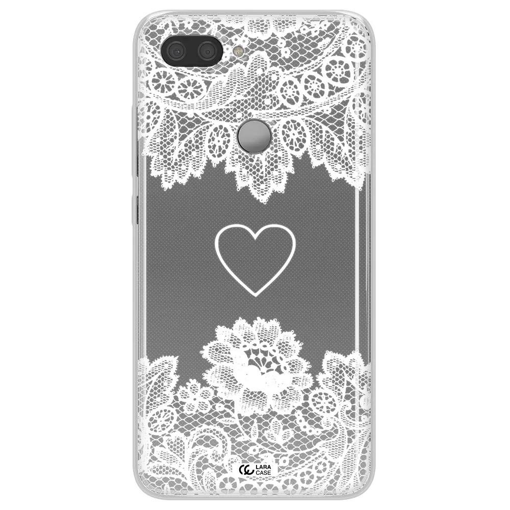 Mandala Heart Xiaomi Mi 8 Lite Clear TPU Case