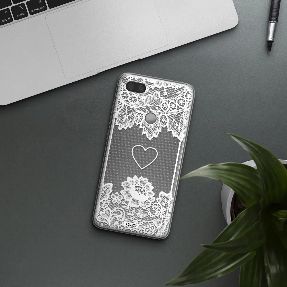Mandala Heart Xiaomi Mi 8 Lite Clear TPU Case