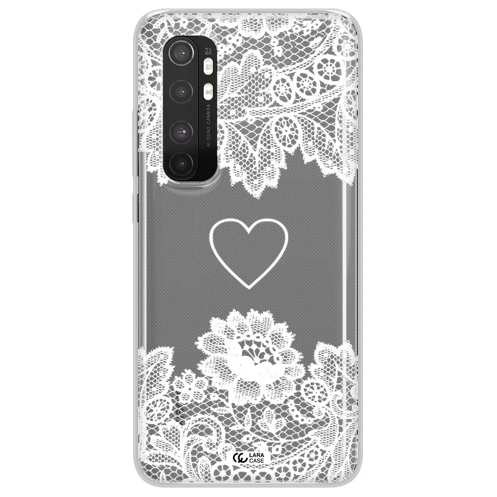 Mandala Heart Xiaomi Mi Note 10 Lite Clear TPU Case