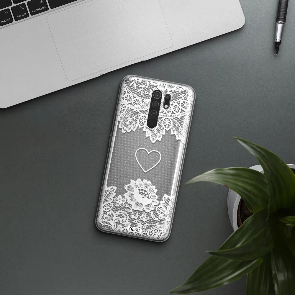 Mandala Heart Xiaomi Redmi 9 Clear TPU Case