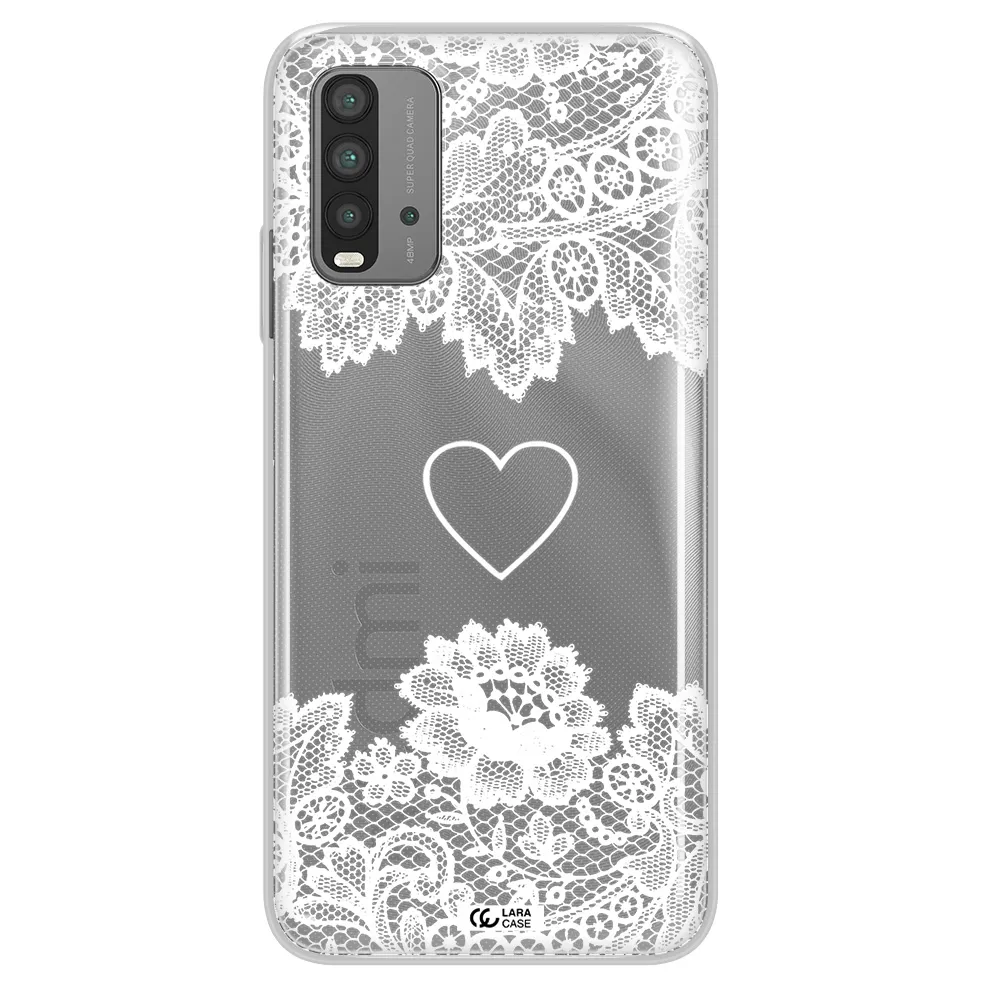 Mandala Heart Xiaomi Redmi 9T Clear TPU Case