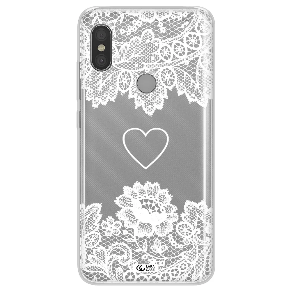 Mandala Heart Xiaomi Redmi Note 6 Pro Clear TPU Case