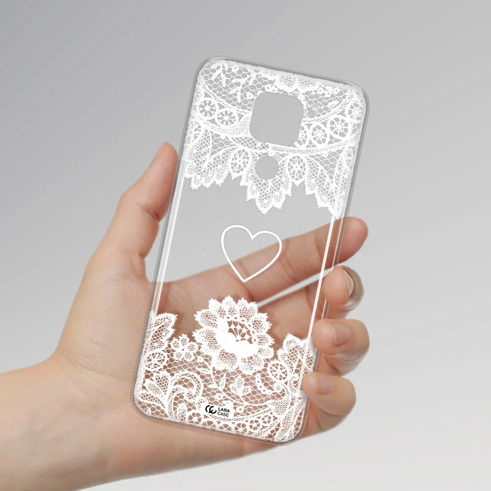 Mandala Heart Xiaomi Redmi Note 9 Clear TPU Case