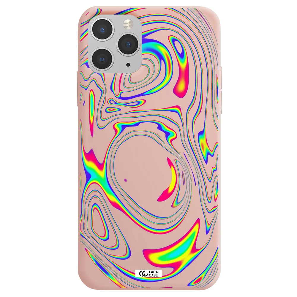 High Vibes Apple iPhone 11 pro max Silicone pastel pink Case