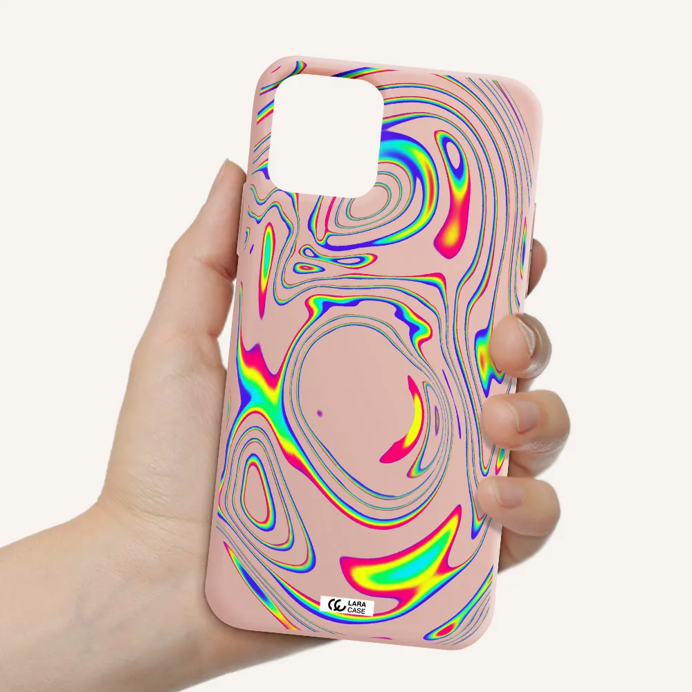 High Vibes Apple iPhone 11 pro max Silicone pastel pink Case