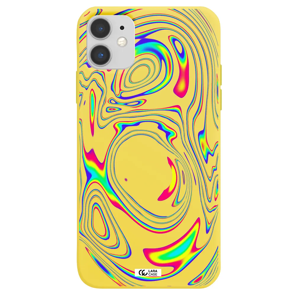High Vibes Apple iPhone 11 Silicone canary yellow Case