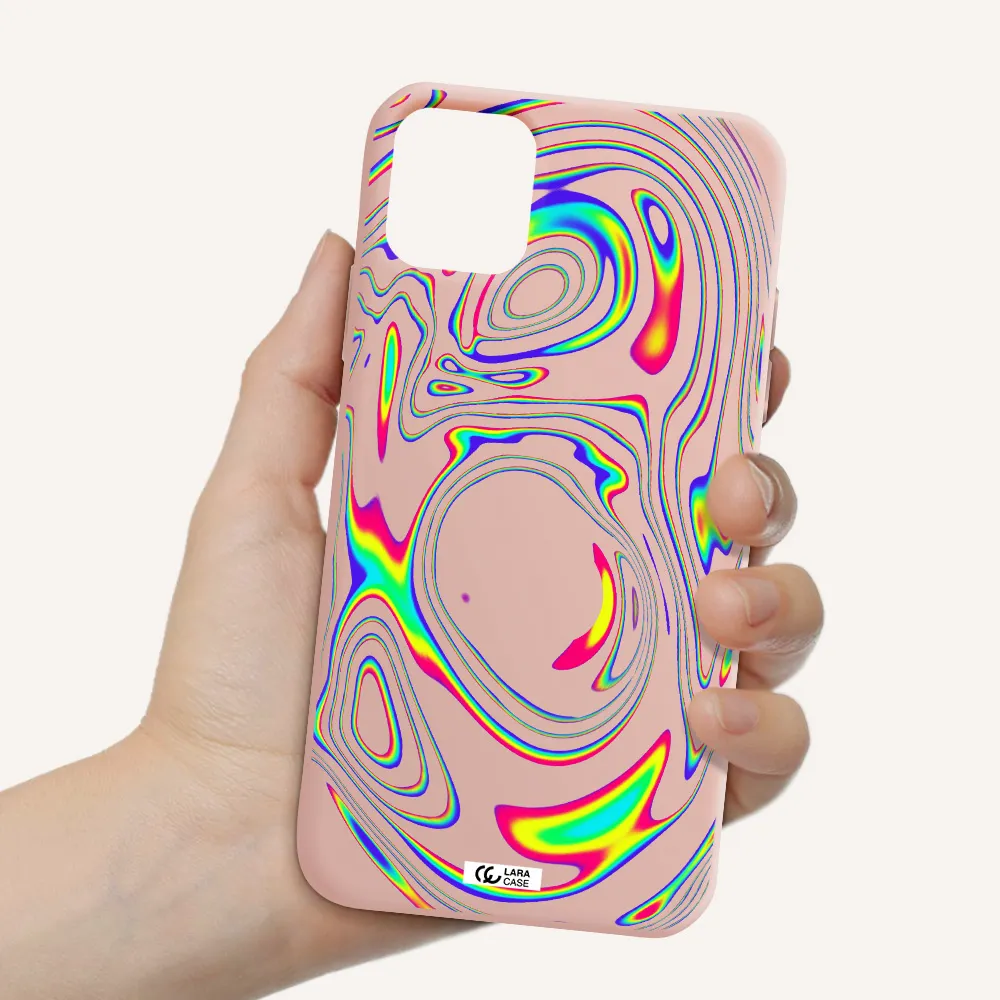 High Vibes Apple iPhone 11 Silicone pastel pink Case