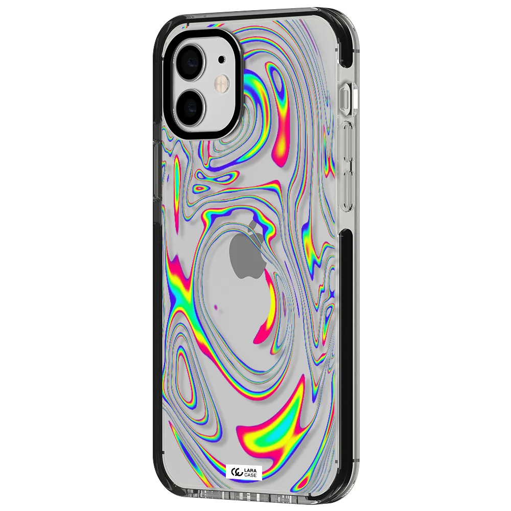 High Vibes Apple iPhone 12 impact black border Case