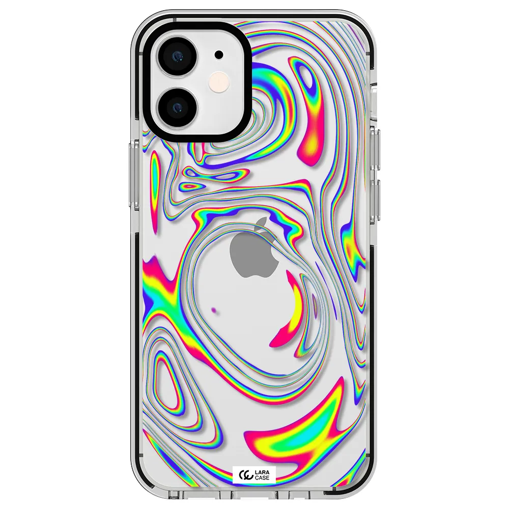 High Vibes Apple iPhone 12 mini impact black border Case