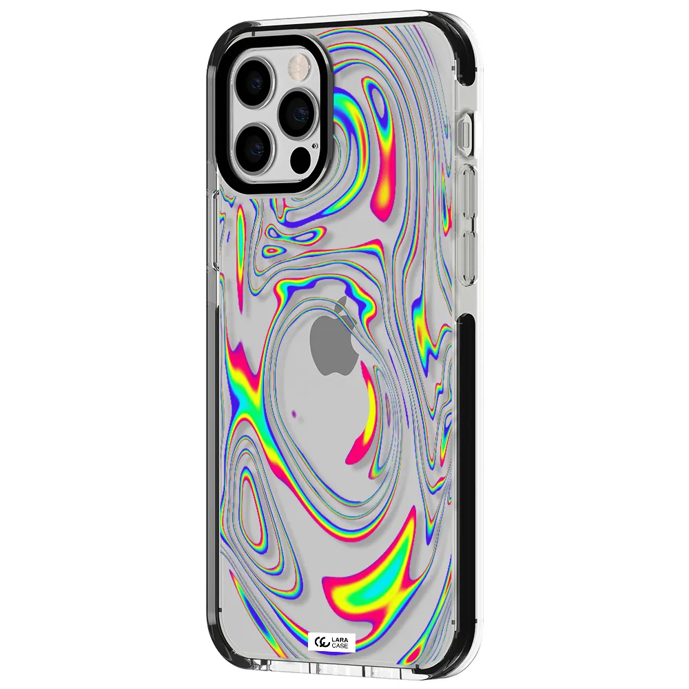 High Vibes Apple iPhone 12 pro impact black border Case