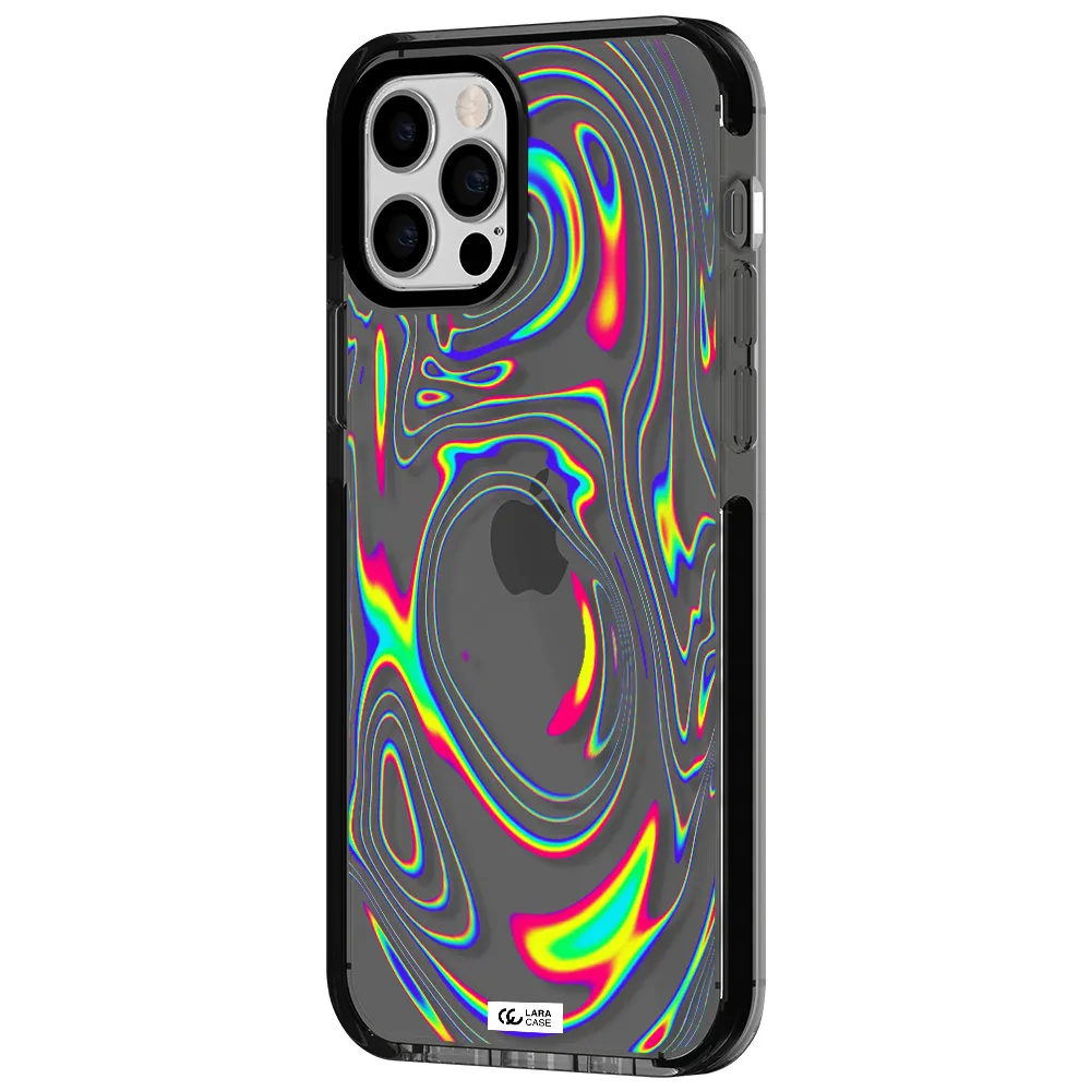 High Vibes Apple iPhone 12 pro impact Smoke Black Case