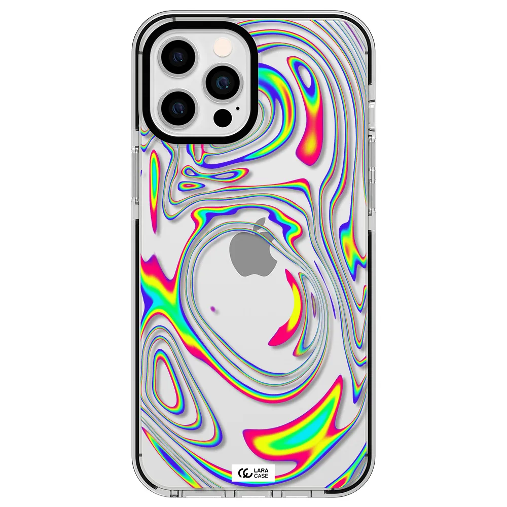 High Vibes Apple iPhone 12 pro max impact black border Case