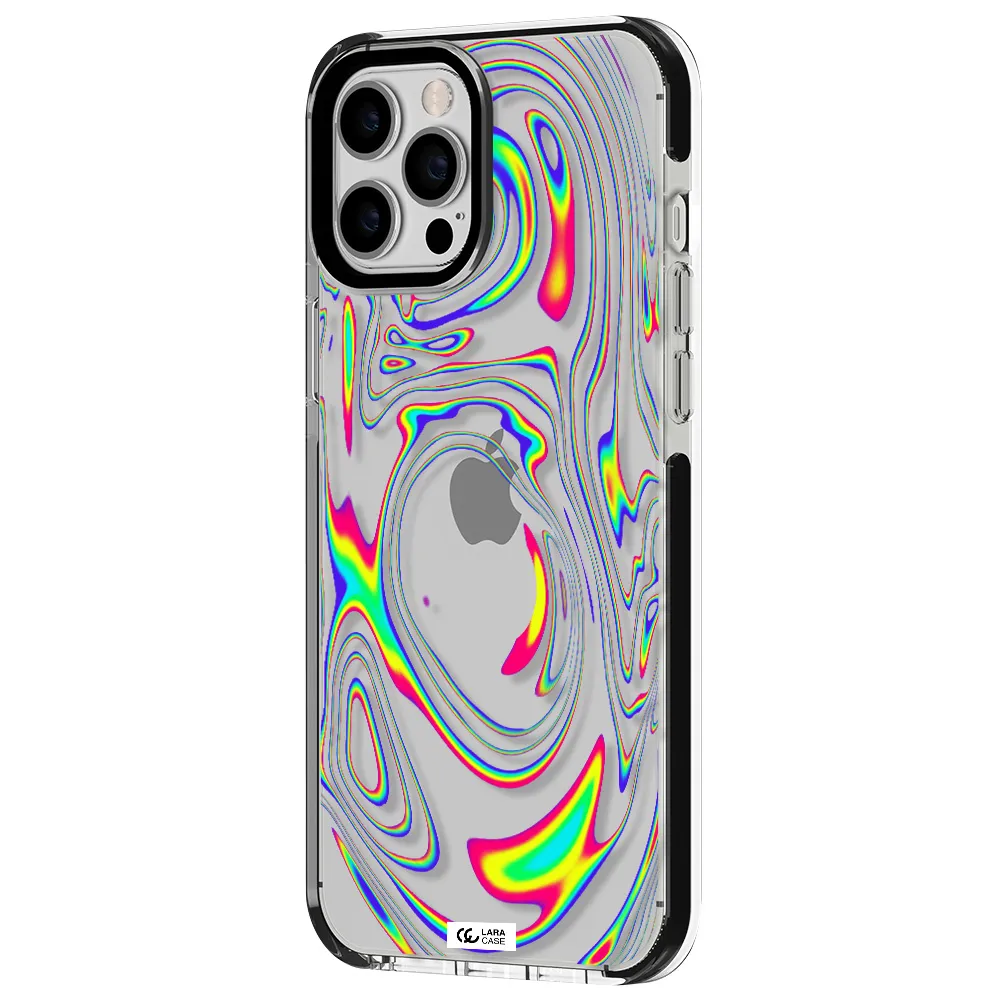 High Vibes Apple iPhone 12 pro max impact black border Case