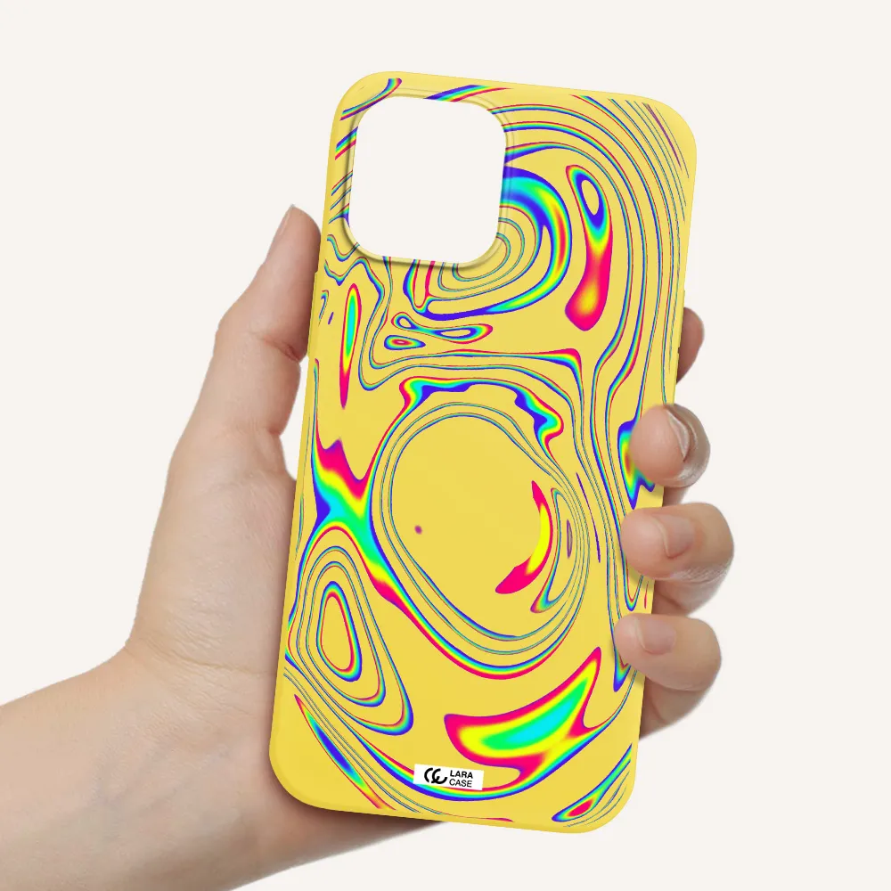 High Vibes Apple iPhone 12 pro max Silicone canary yellow Case