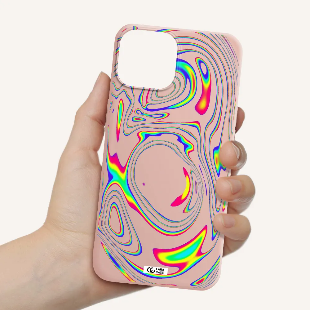 High Vibes Apple iPhone 13 mini Silicone pastel pink Case