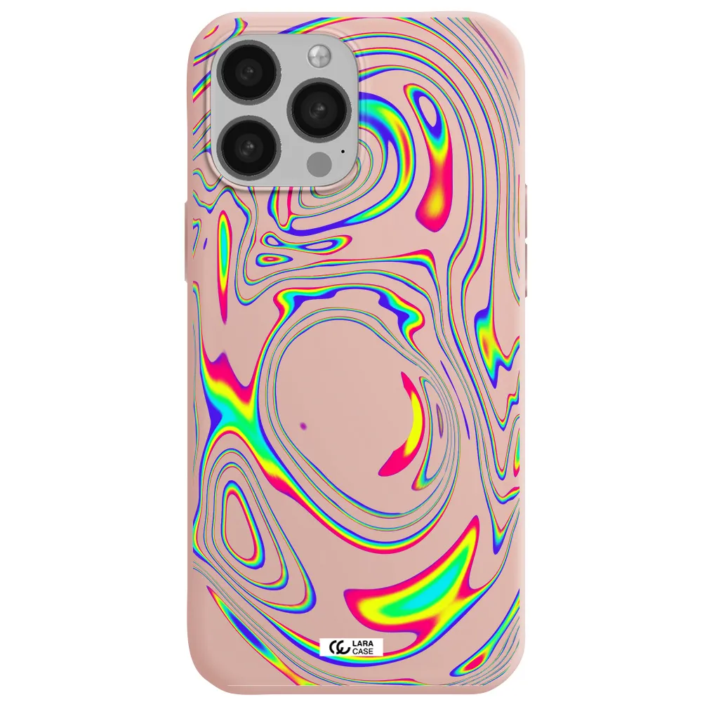 High Vibes Apple iPhone 13 Pro Silicone pastel pink Case