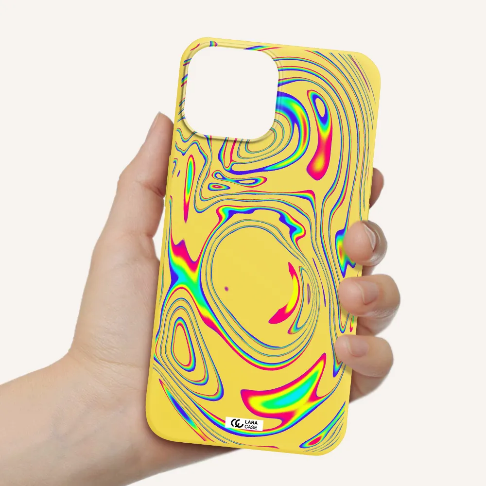 High Vibes Apple iPhone 13 Silicone canary yellow Case